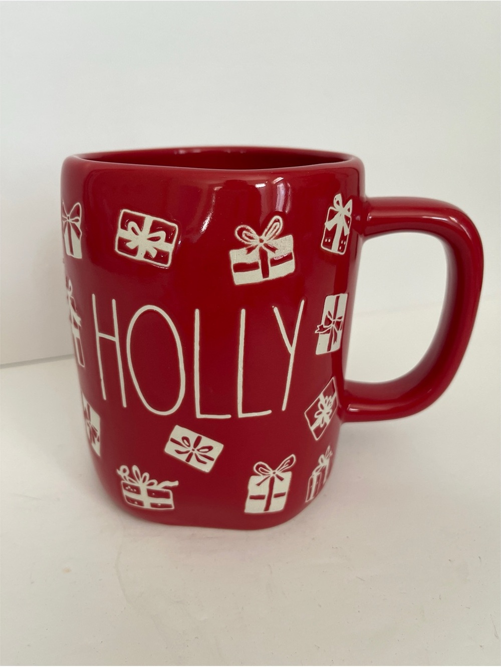 Rae Dun Holly Christmas Holiday Ceramic Mug